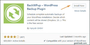 wordpress auto backup