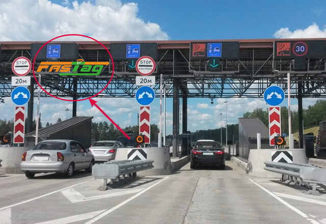 fastag enabled toll lane